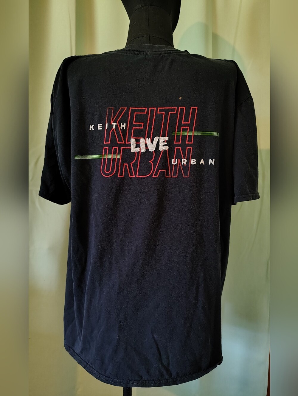 Keith Urban Live Band Country Music T-Shirt Guitar Smash Black Men's Large Tee - Picture 4 of 9